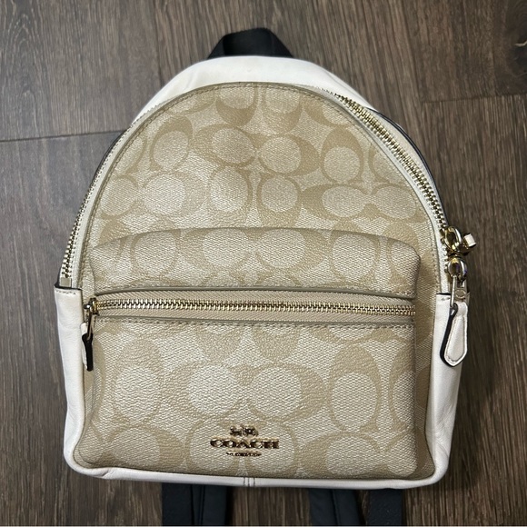 Mini Charlie Backpack In Signature Canvas with Wallet - Picture 3 of 16